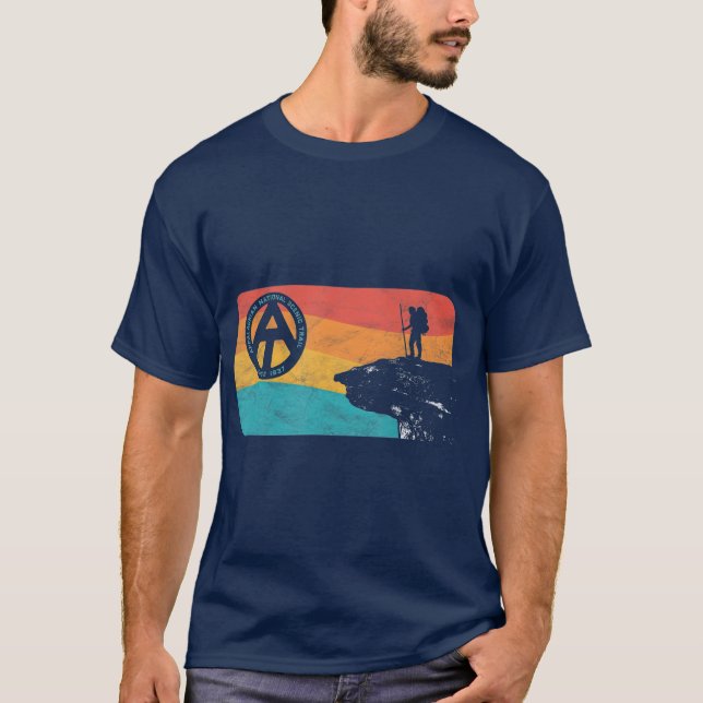 Camiseta Senderismo por Appalachian Trail Retro McAfee (Anverso)