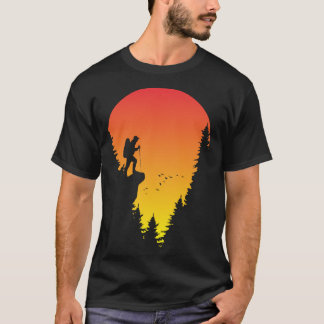 Camiseta Senderismo por el atardecer para los hombres por T