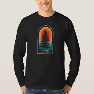 Camiseta Senderismo por el bosque nacional de Cherokee