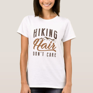 Camiseta Senderismo por el cabello no importa