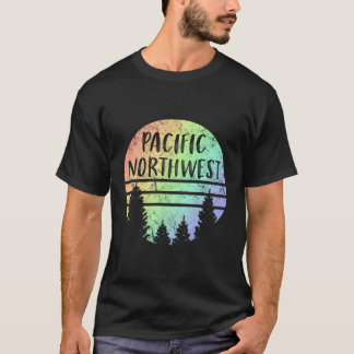 Camiseta Senderismo por el diseño del Arcoiris del Noroeste