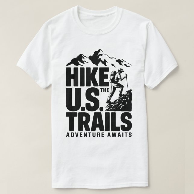 Camiseta Senderismo por el gráfico de U.S. Trails Mountain  (Diseño del anverso)