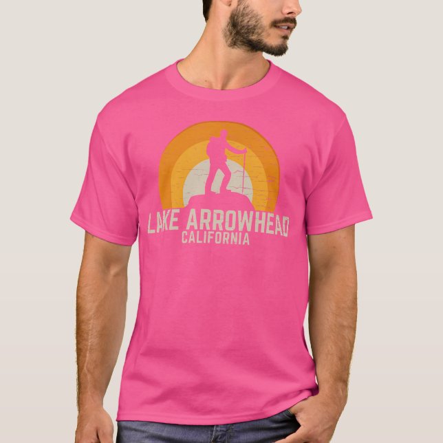 Camiseta Senderismo por el lago Arrowhead California (Anverso)