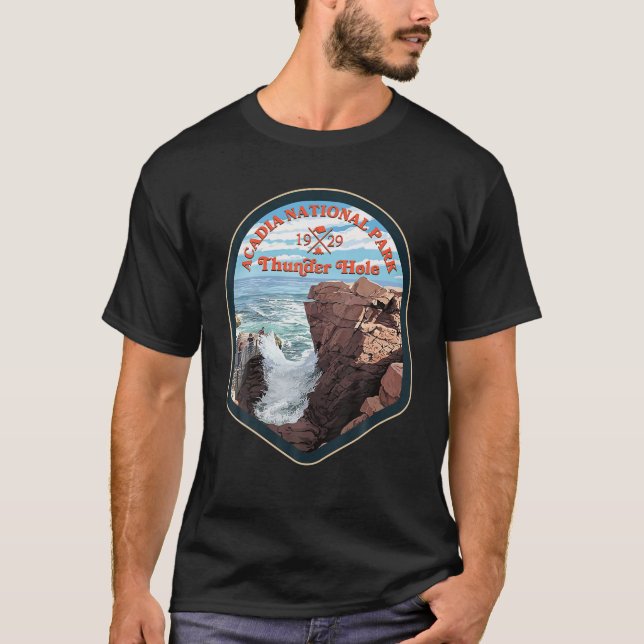 Camiseta Senderismo por el Parque Nacional de Acadia en el  (Anverso)