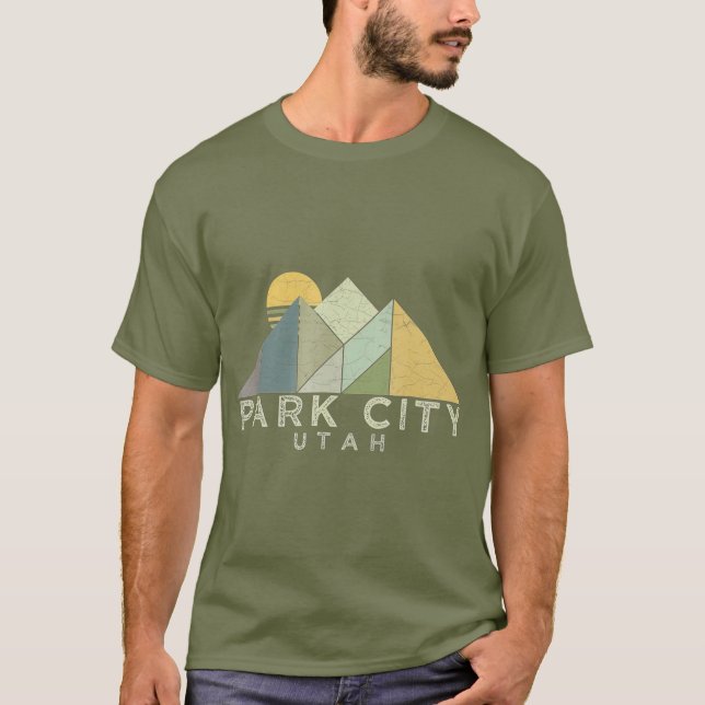 Camiseta Senderismo por el Parque Retro de Utah (Anverso)