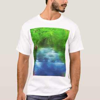 Camiseta Senderismo por el río de verano