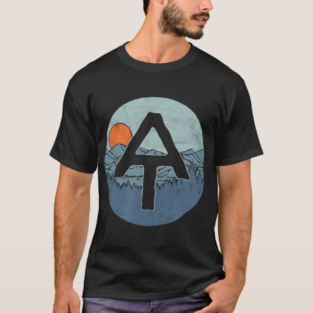 Camiseta Senderismo por el sendero appalache al aire libre (Anverso)