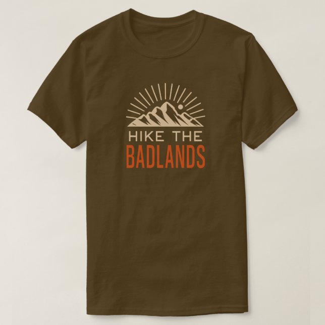 Camiseta Senderismo por el Sunburst de Badlands (Diseño del anverso)