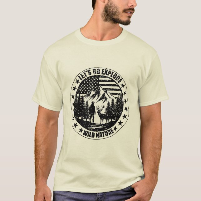 Camiseta Senderismo por la montaña (Anverso)
