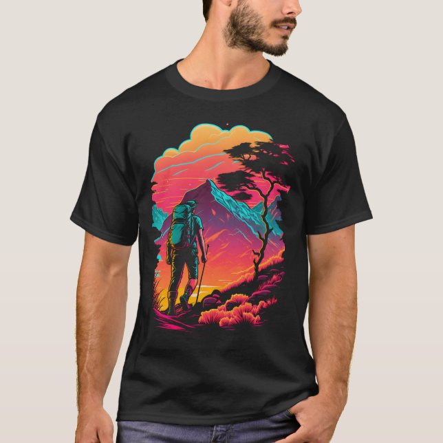 Camiseta Senderismo por la montaña (Anverso)