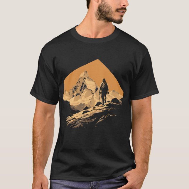 Camiseta Senderismo por la montaña (Anverso)