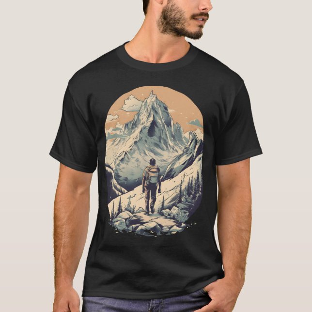Camiseta Senderismo por la montaña (Anverso)