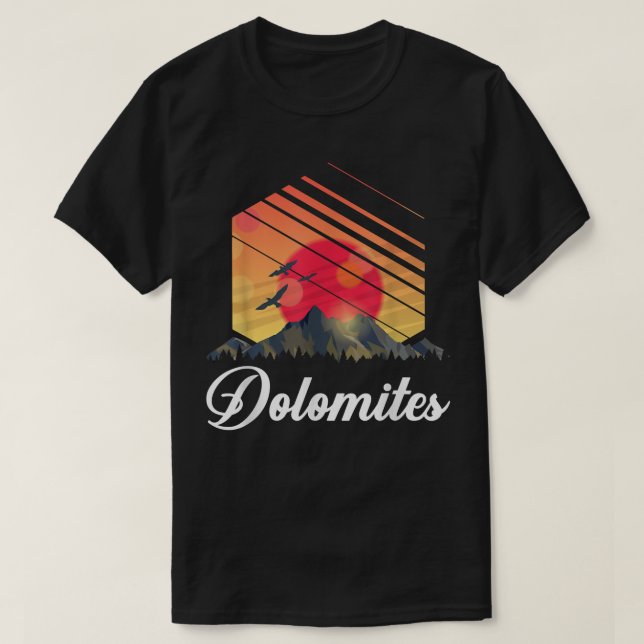 Camiseta Senderismo por la montaña de los Dolomitas (Diseño del anverso)