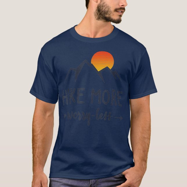 Camiseta Senderismo por la montaña menos atardecer (Anverso)