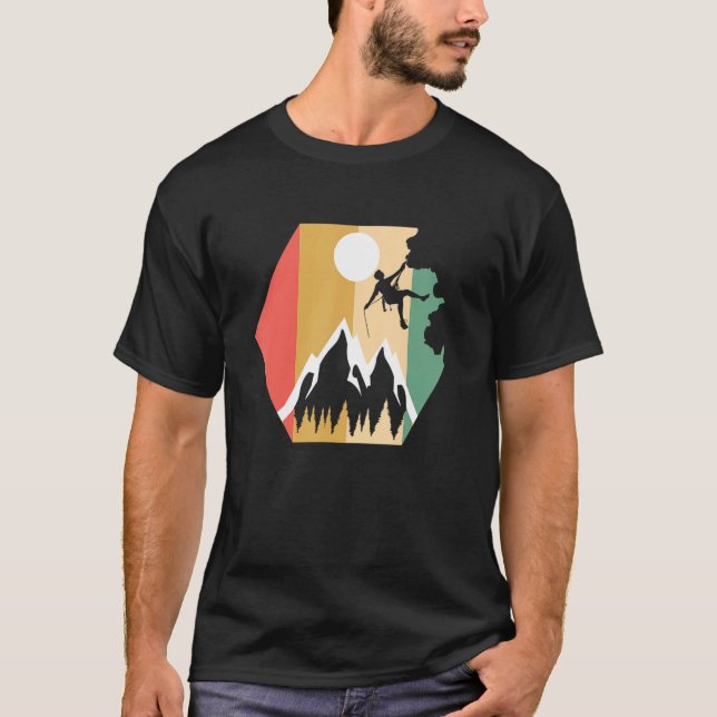 Camiseta Senderismo por la montaña montañosa de la escalada (Anverso)