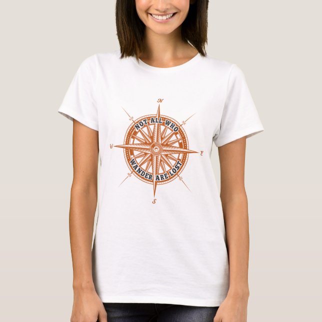 Camiseta Senderismo por la montaña no todos los que se pier (Anverso)