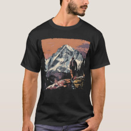Camiseta Senderismo por la montaña Sunset