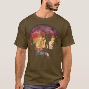 Camiseta Senderismo Por La Noche Los Amantes De La Moon acu