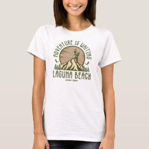 Camiseta Senderismo por la playa Retro Laguna