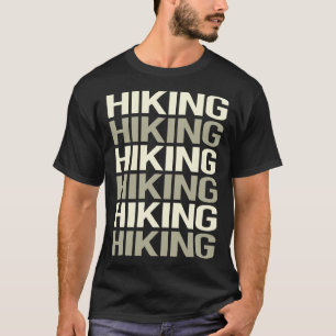 Camiseta Senderismo por la senda del texto blanco