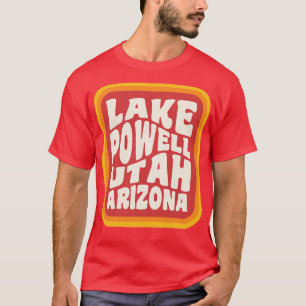 Camiseta Senderismo por la tipografía del lago Powell Utah 