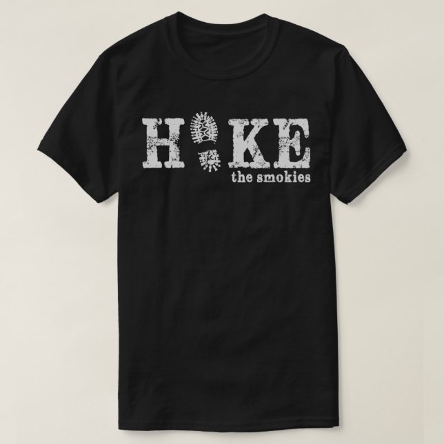 Camiseta Senderismo Por Las Grandes Montañas Ahumadas (Diseño del anverso)