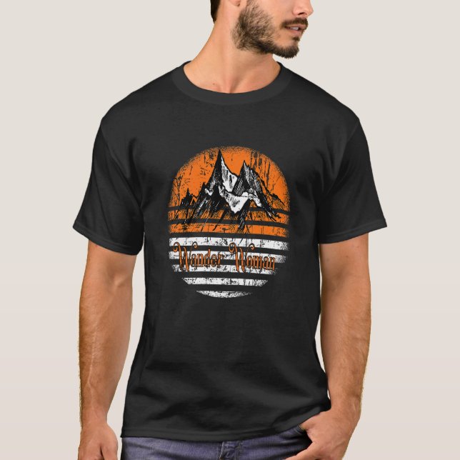 Camiseta Senderismo por las montañas de las mujeres H (Anverso)