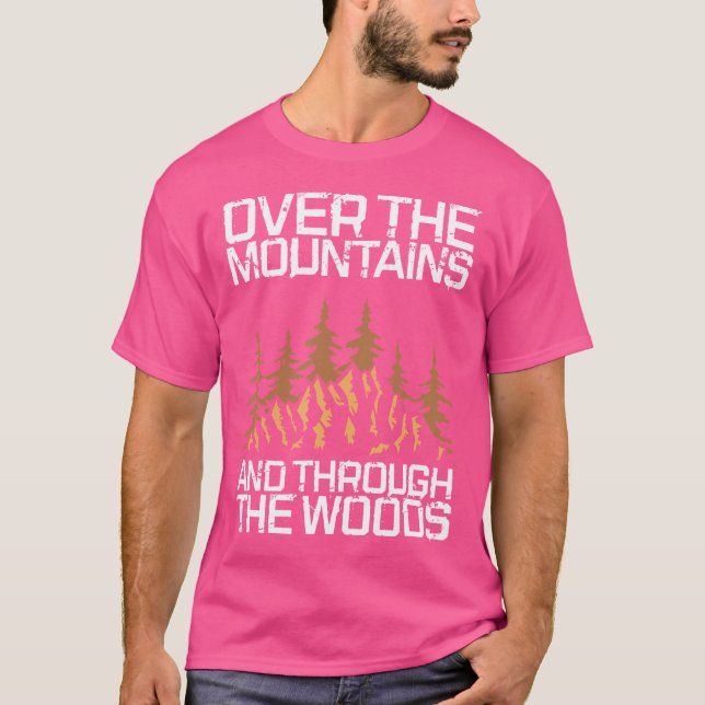 Camiseta Senderismo Por Las Montañas Y Por El (Anverso)