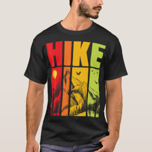 Camiseta Senderismo Por Montaña Y Senderismo Retro Vinta
