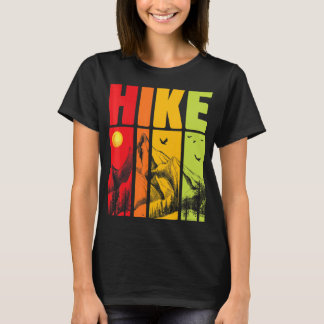 Camiseta Senderismo Por Montaña Y Senderismo Retro Vinta