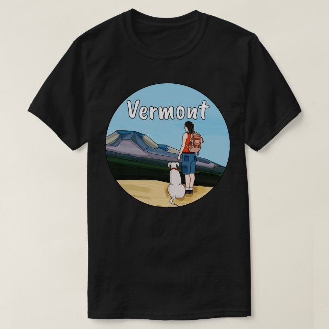 Camiseta Senderismo por Vermont (Diseño del anverso)