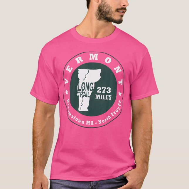 Camiseta Senderismo por Vermont Long Trail T Shirt Vermont  (Anverso)
