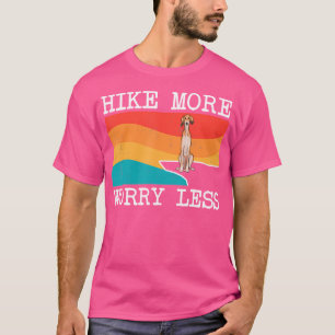 Camiseta Senderismo Preocupante Menos Senderismo Gráfico Sa