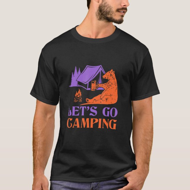 Camiseta Senderismo Retro En La Montaña Retro Del Sol 2 (Anverso)