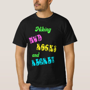 Camiseta Senderismo Retro Lodo Rocas y Arrepentimiento