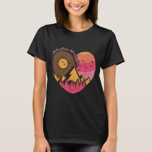 Camiseta Senderismo trekking caminar más preocuparse menos 