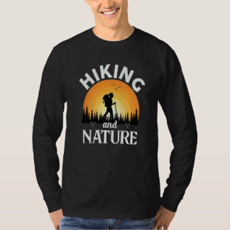 Camiseta Senderismo Y Naturaleza Hembra Senderismo Retro Su