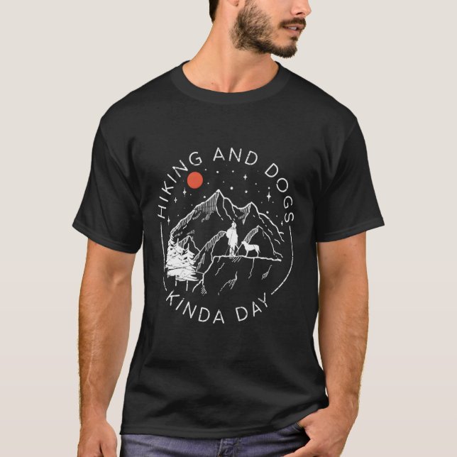 Camiseta Senderismo Y Perros Un Día Al Aire Libre Y Perro O (Anverso)