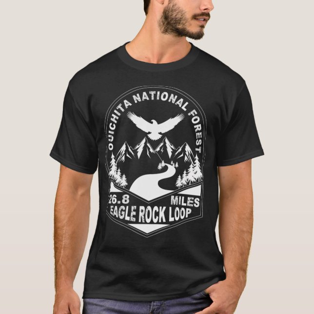 Camiseta Sendero de excursión Eagle Rock Loop Bosque Nacion (Anverso)