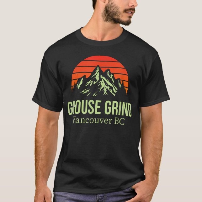 Camiseta Sendero de excursión Grouse Grind Vancouver Bc Can (Anverso)
