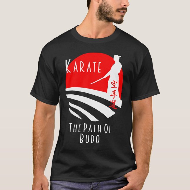 Camiseta Sendero de Karate de Budo, Artes Marciales de Samu (Anverso)