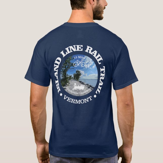 Camiseta Sendero de la línea de ferrocarril de la isla (cic (Reverso)