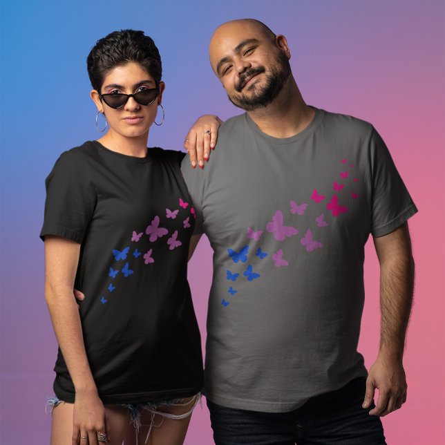 Camiseta Sendero de la Mariposa del Orgullo Bisexual (Subido por el creador)