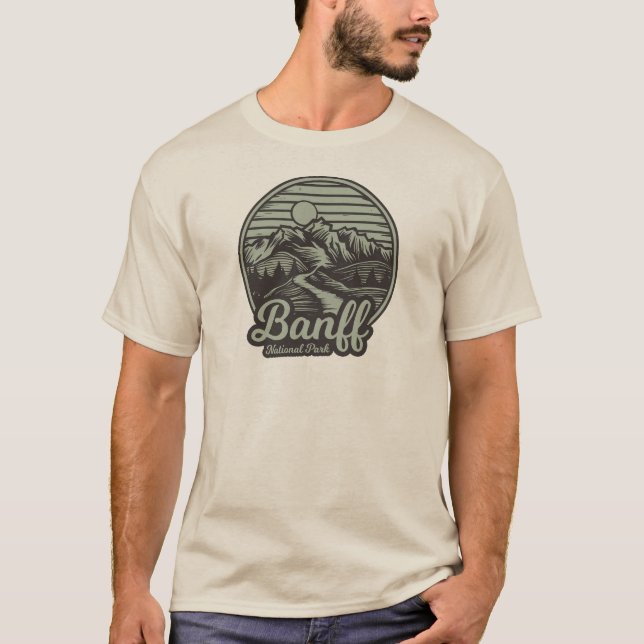 Camiseta Sendero de la Montaña del Parque Nacional Banff (Anverso)