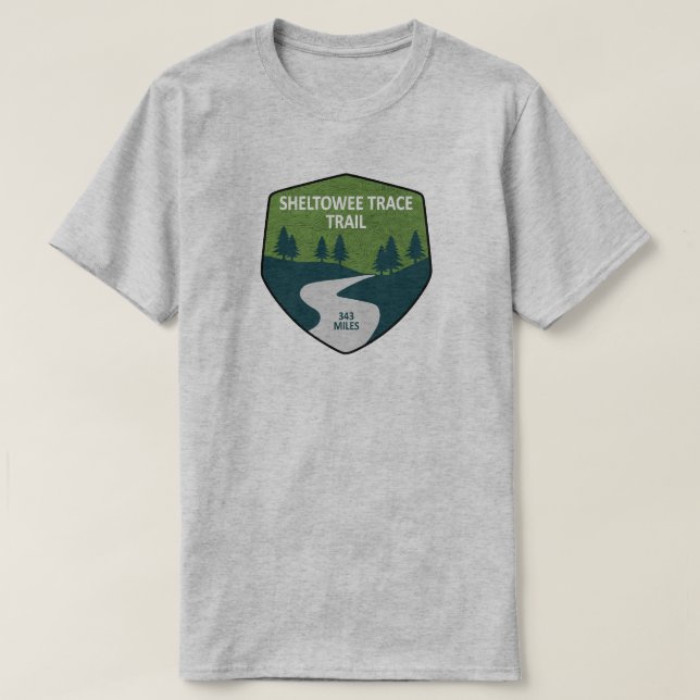 Camiseta Sendero de seguimiento de Sheltowee Kentucky Tenne (Diseño del anverso)