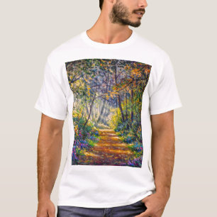 Camiseta Sendero del Impresionismo: Acuarela del bosque sol