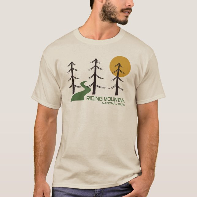 Camiseta Sendero del Parque Nacional de las Montañas (Anverso)