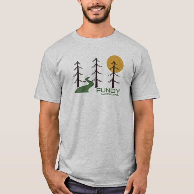 Camiseta Sendero del Parque Nacional Fundy (Anverso)