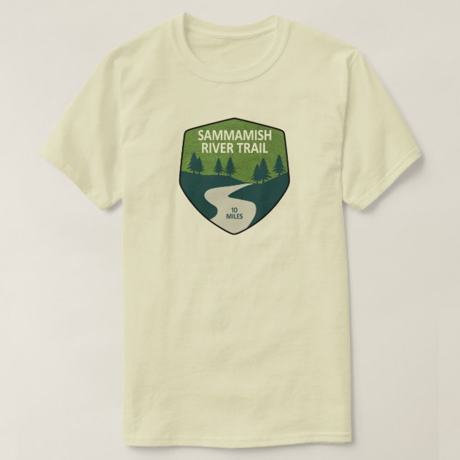 Camiseta Sendero del río Sammamish Washington (Diseño del anverso)