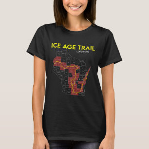 Camiseta Sendero escénico de Wisconsin del Trail de la Edad